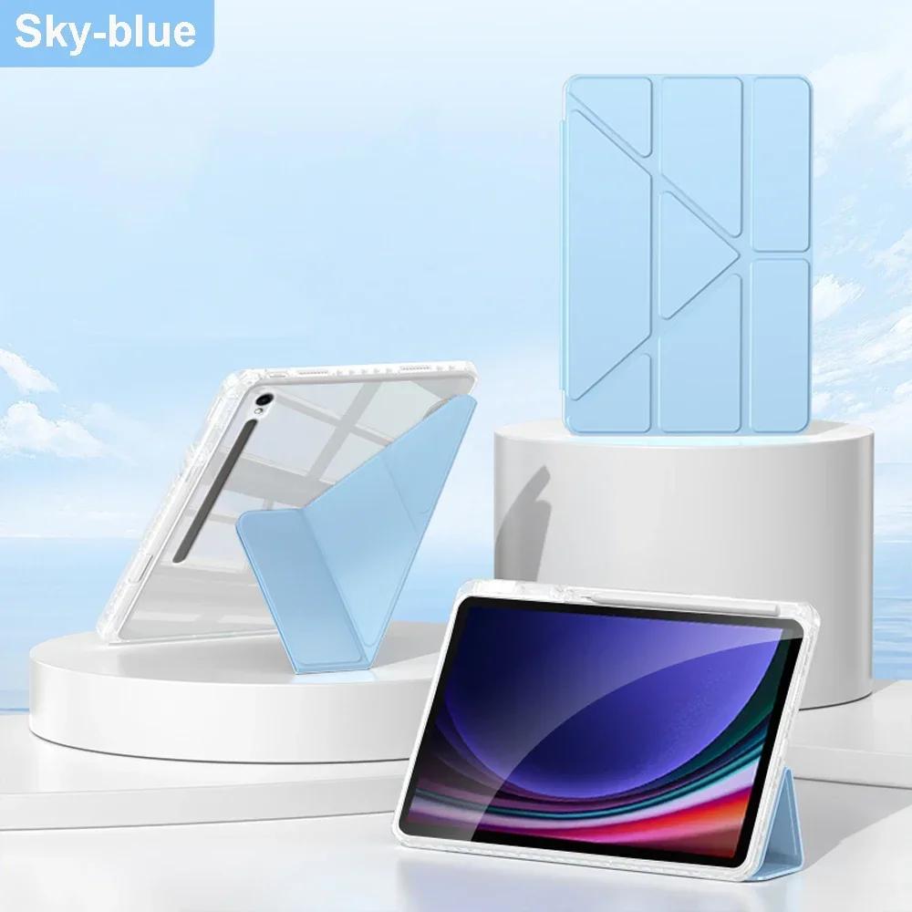 Új Akril Samsung Galaxy Tab S11 Ultra S10 FE Plus Táblagép Tok Tab A11 + A9 S9 S8 S7 FE Plus 11 12.4 13.1 Hüvelykes Fedélhez