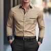 Autumn New Men's Business Casual Shirts Comfortable Breathable Fashion Versatile Tops