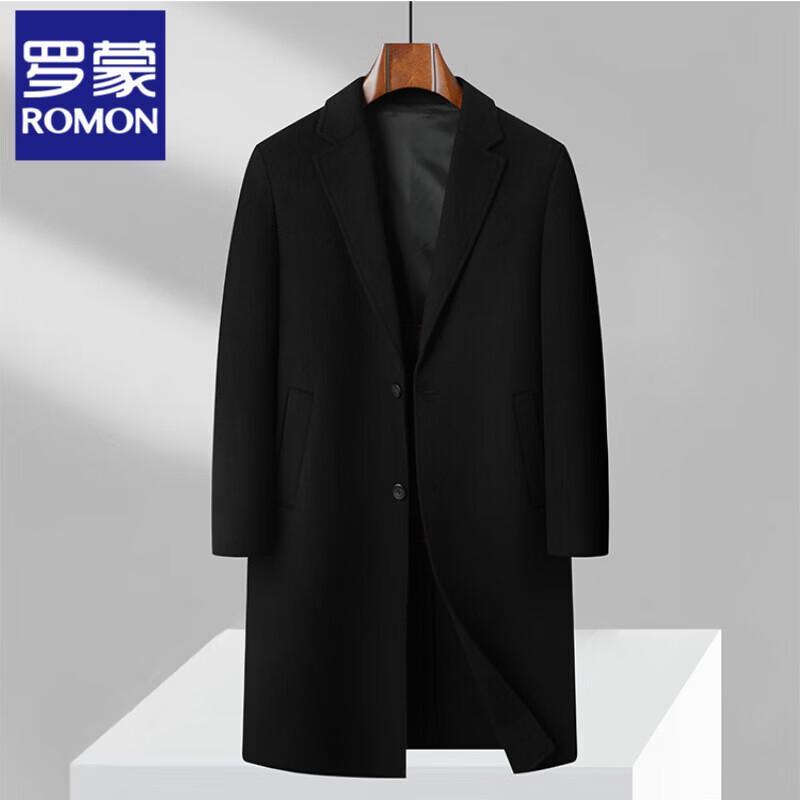 Мужское длинное пальто Luomeng из 100% мериносовой шерсти в стиле business casual L
