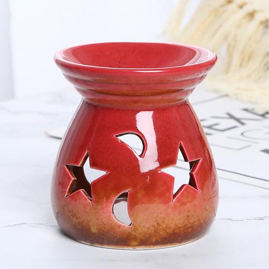 Scalda cera ceramico Diffusore di oli essenziali Portacandela a lumino Piccolo Brucia incenso da scrivania per Decorazione Casa Camera da letto