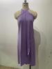 Casual Summer Slip Dress With Tie Neck And Knit Fabric For Women