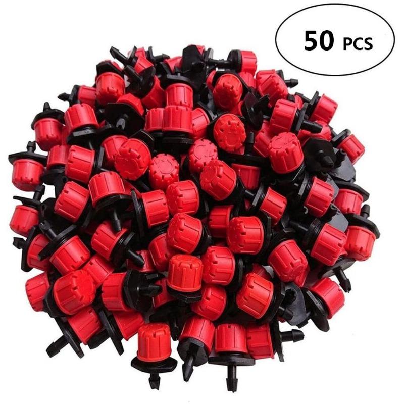 80Pcs Adjustable Irrigation Drippers 8 Hole Sprinklers Emitter Garden Micro Drip Irrigation System Balcony Yard Watering Nozzle