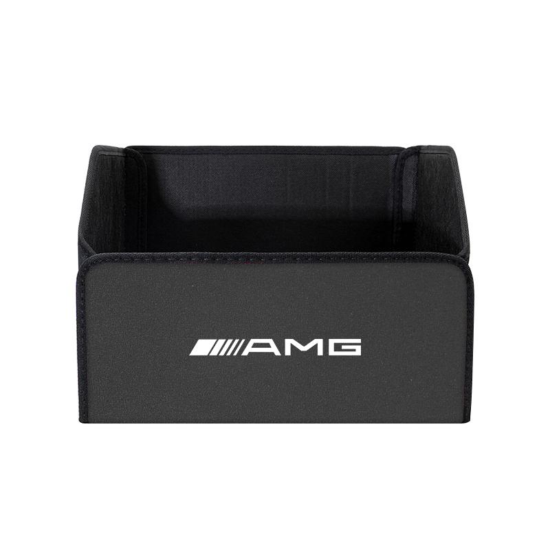Car Leather Storage Box Auto Trunk Organizer Bag Accessories For Mercedes Benz AMG GLC W203 W206 W220 W205 W211 W212 W201 W210