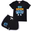 9193 Kids Steal a Brainrot 67 Top Shorts Sport Tracksuit Set
