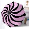 1pc Swirl Pattern Automatic Folding Umbrella Portable Collapsible 8-Rib Umbrella for All Seasons, Casual Outdoor Accessory, Perfect