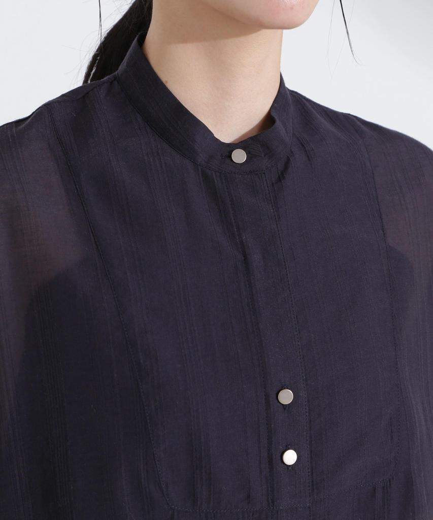 Nano Universe Poncho Design Size F Women's Shirt, 111, Large, Blue, 669-5121311