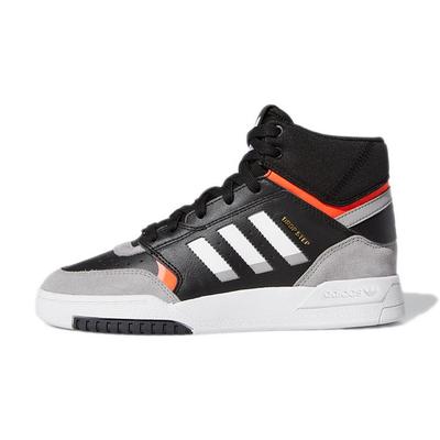 Originals Drop Step J Mid-Top Kids Skate Shoes Kids Skate Shoes Black Gray White EE8756