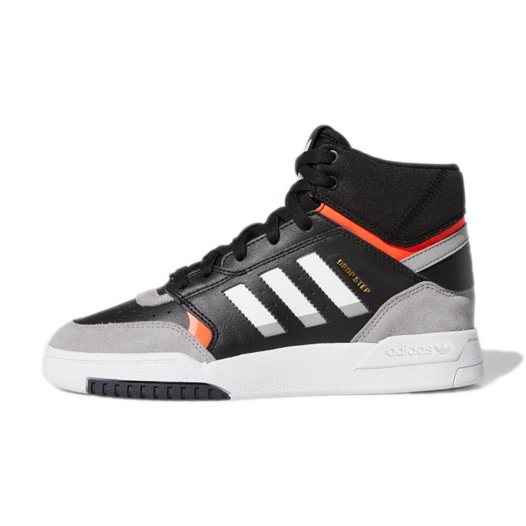 

Adidas Оригинальные детские полувысокие кеды для скейтбординга Originals Drop Step J Детские кеды для скейтбординга Черный Серый Белый EE8756 40