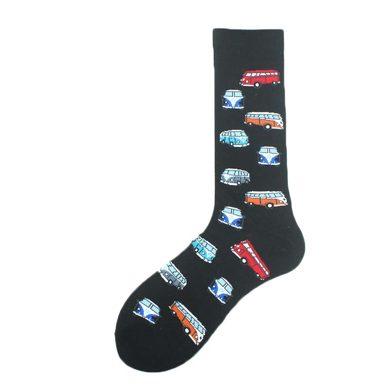 Happy Design Funny Socks Men Unisex Sheep Beer Dinosaur Pattern Sokken  Divertidos Jacquard Calcetines Unisex Hip Hop Skateboard