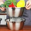 Colino Scolapasta Bacinella Utensile da Cucina Ciotola per Mescolare Strumento da Cucina Setaccio per Riso Lavaggio Frutta