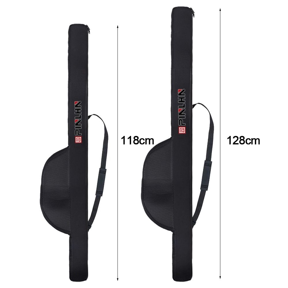 New Portable Fishing Rod Bag Folding 118/128cm Fishing Rod Case With Shoulder Strap Fishing Pole Case