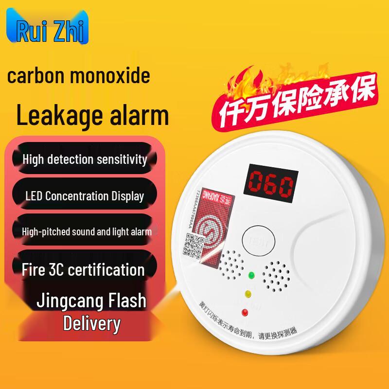 RUIZHI Home Gas & Carbon Monoxide Leak Detector Alarm