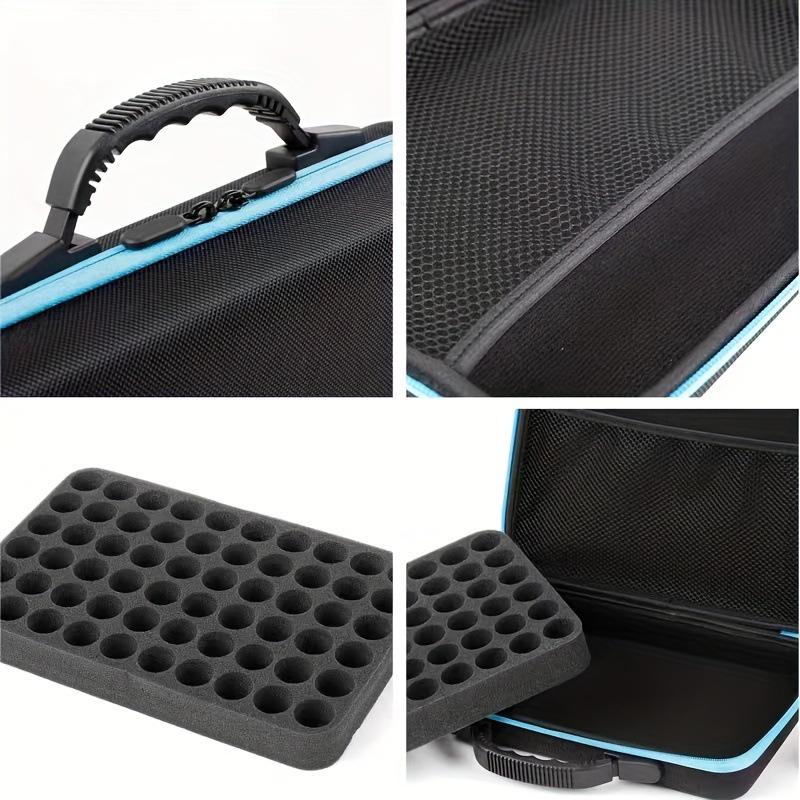 Diamond Painting Storage Bag with 60 Jars - Drop-proof EVA Case for Diamond Art and Essential Oils