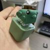 Frog Croaking Fidget Toy with Light & Sound Rechargeable Keyboard Fidget Toy Portable Anxiety Relief Fidget Keychain Sensory Decompression Gadget