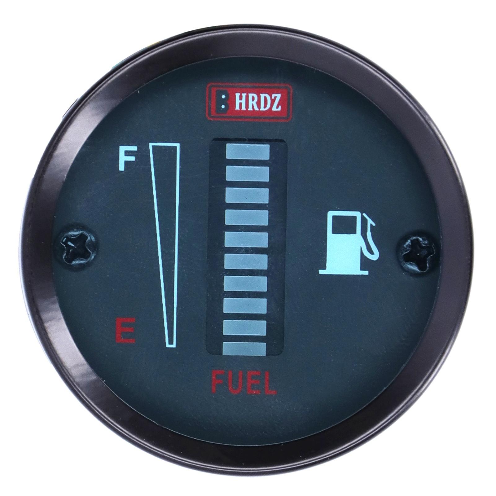 

LED Fuel Meter Gauge Indicator 52mm Dia 12V Adjustable Resistance for Auto Motorcycle
