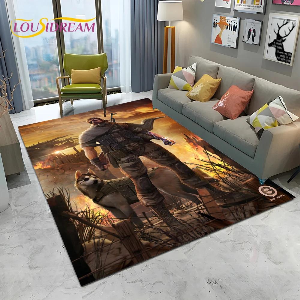 3D Game Metal Gear Solid Cartoon HD Carpet Rug for Home Living Room Bedroom Sofa Doormat Decor,kids Area Rug Non-slip Floor Mat
