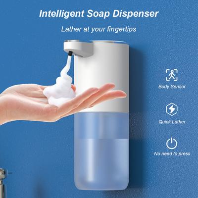 400ML Touchless Automatic Soap Foam Dispenser USB Rechargeable Foam Hand Washer Machine Bathroom Infrared Sensor Soap Dispenser