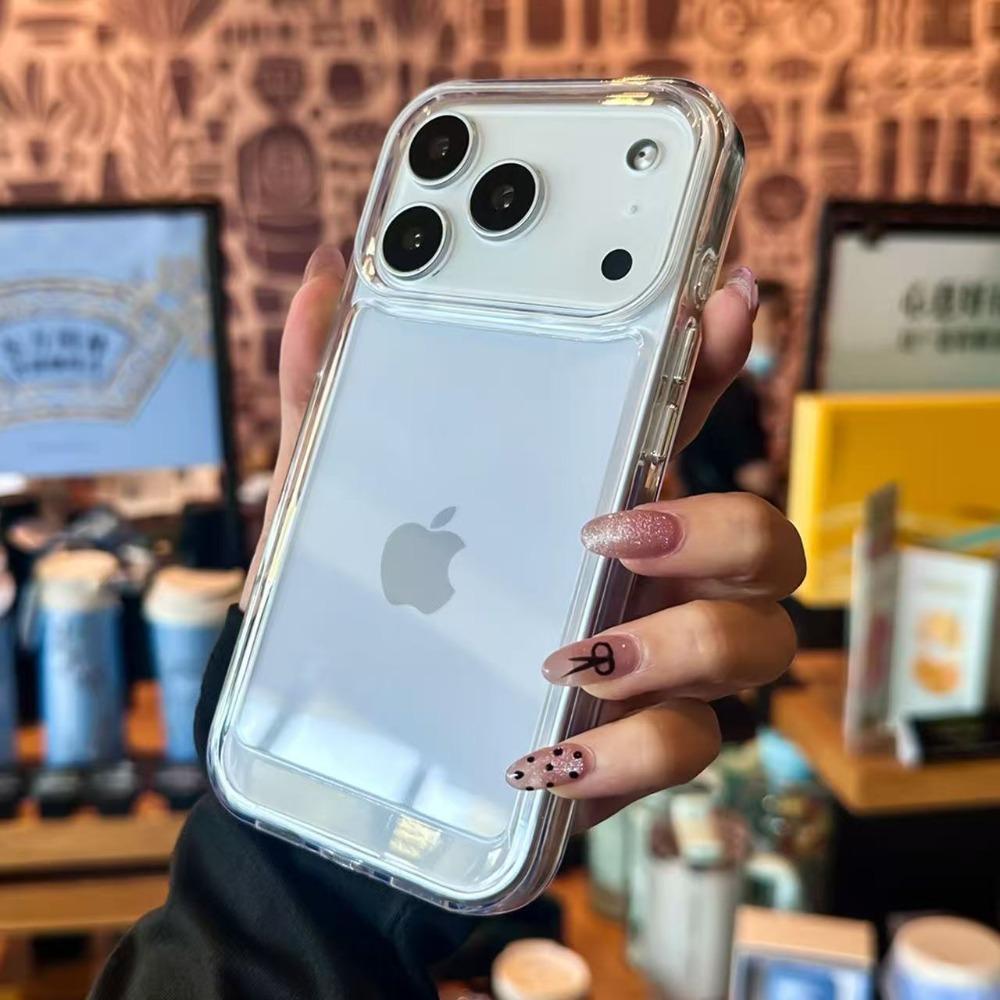 Transparent Silicone Phone Case For iPhone 17 Air 17 Pro 16 Pro Max 15 14 13 12 11 Pro Max Plus Shockproof Cover