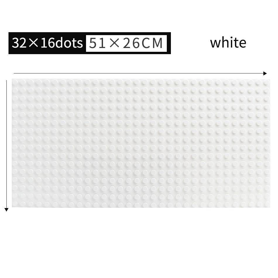 7-farbige kompatible große Ziegel-Grundplatte DIY große Baustein-Grundplatte Brett Stadtbauspielzeug für Kinder