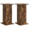 Plant Stand 2 Pcs Smoked Oak 30.5 X 30 X 60.5 Cm