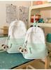 Schoolbag Simple Bear School Bag Premium Sense Backpack College Student Commuter Junior High School Girls School Bag Japanese and Korean Simple Backpa