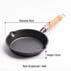 ZISIZ 16cm Cast Iron Mini Frying Pan with Oil Spout