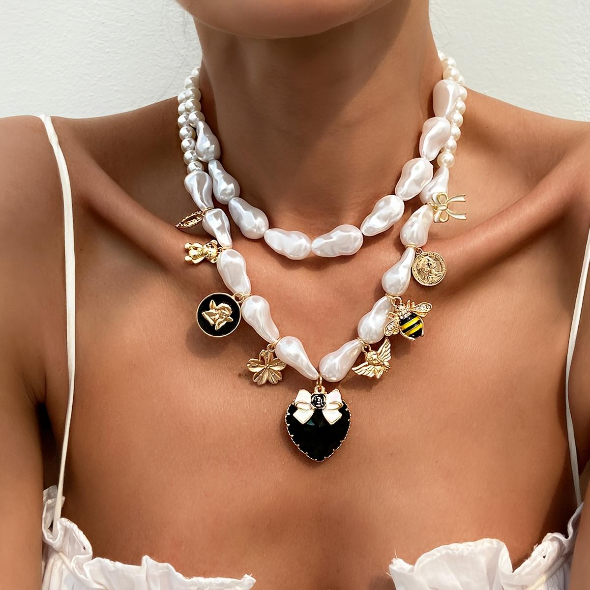 

Модное ожерелье для женских украшений золотой