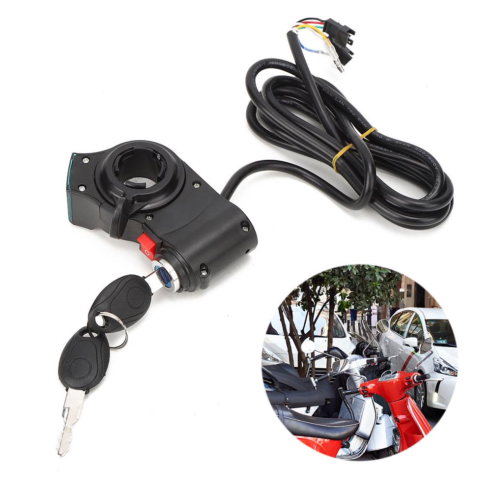 Red Screen Thumb Lock and Switch Electric Scooters Throttle Grip Accessories Black