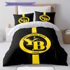 BSC Young Pattern Bedding,Quilt Set Quilt Cover Pillowcase Home Birthday Gift(1 * Duvet Cover + 2 * Pillowcase, Without Core)