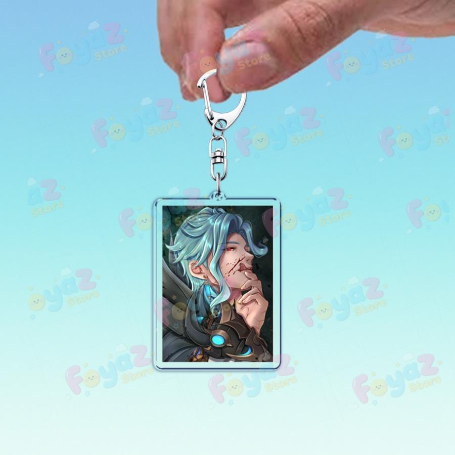 

Cute Cartoon Dottore Keychains for Accessories Game Gamer Anime Jewelry Keyrings Chibi Charm Friends Gifts