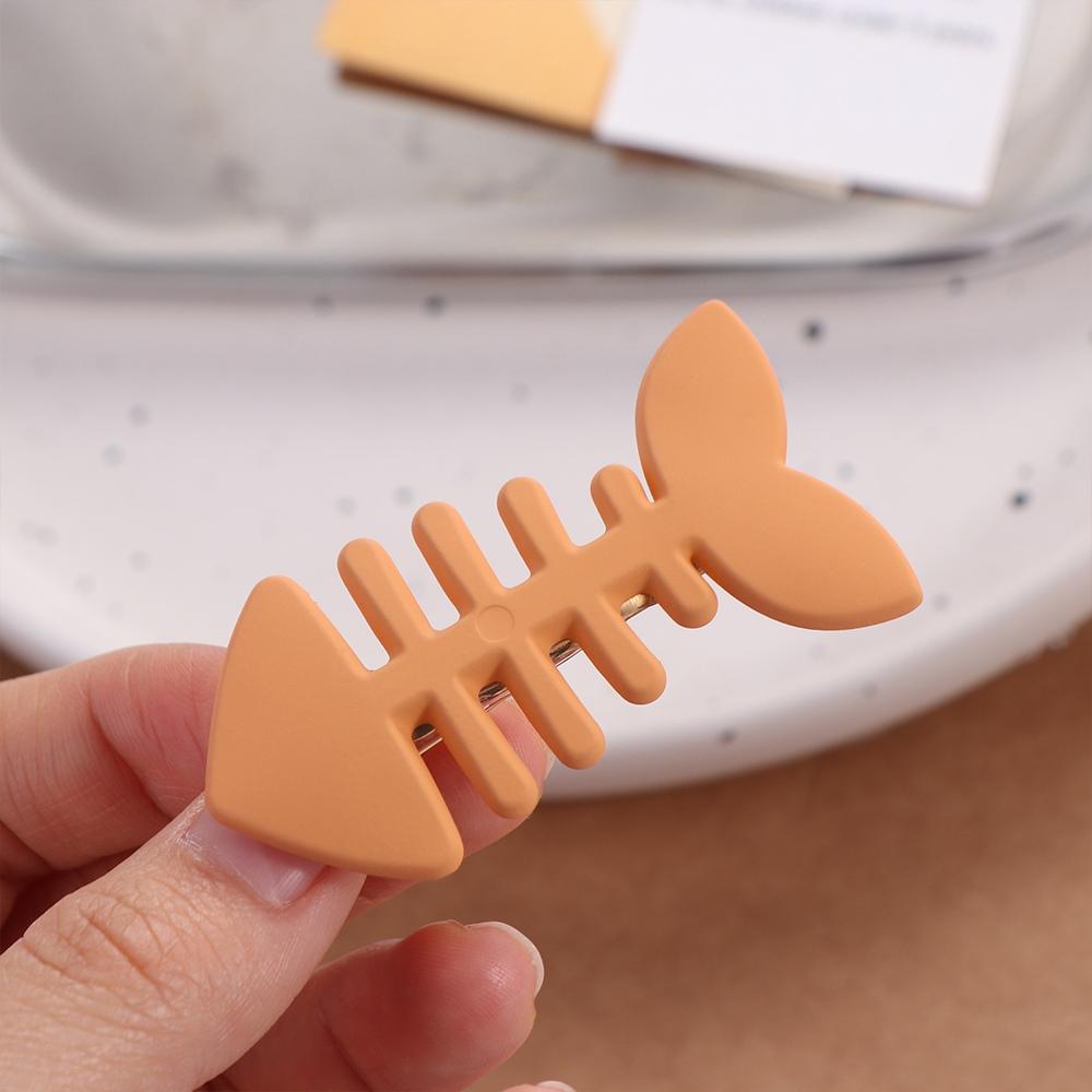 Animal Fish Bone Hair Clip Plastic Geometry Hair Accessories Lovely Kids