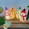 New Christmas LED Light Battery Powered Christmas Snowman Lantern Warm White Snowman Ground Lamp Waterproof Christmas Decoration