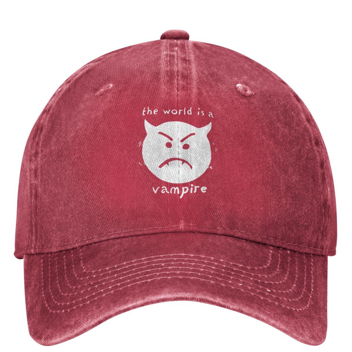 The Smashing Pumpkins Denim Baseball Cap The World is a Vampire Outdoor Sport Trucker Hat Women Men SunProof Baseball Caps One Size