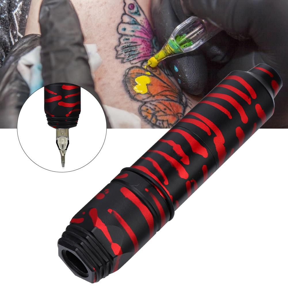 Camouflage Pattern Professional Electric Tattoo Pen Machine Tattoo Artists Tool RCA InterfaceRed
