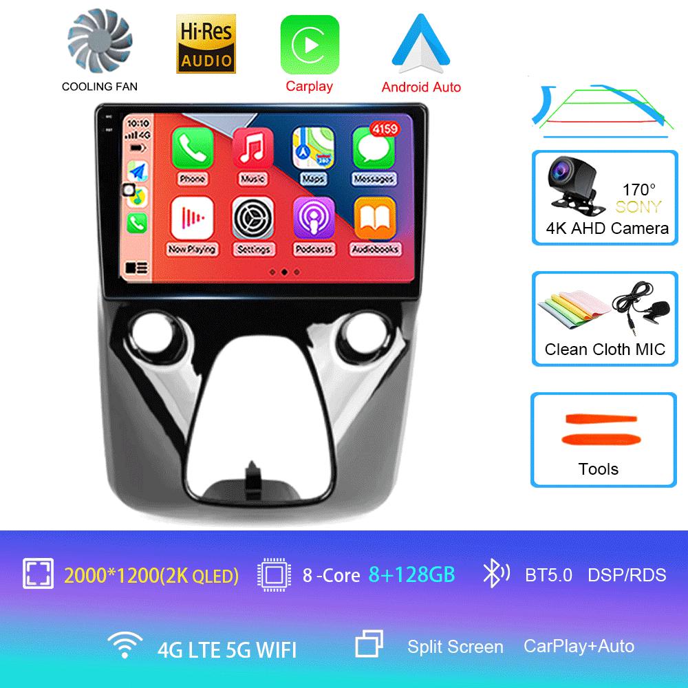 Android 14 Car Radio For Peugeot 108 For Toyota Aygo B40 2014-2021 Multimedia Video Player Navigation Stereo GPS 2din 2 Din DSP