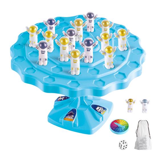 Kids Astronaut Balance Tree Toy Logic Thinking Focus Training Two-Player Frog Balance Game Toddlers Boys Girls Educational Interactive Strategic Board