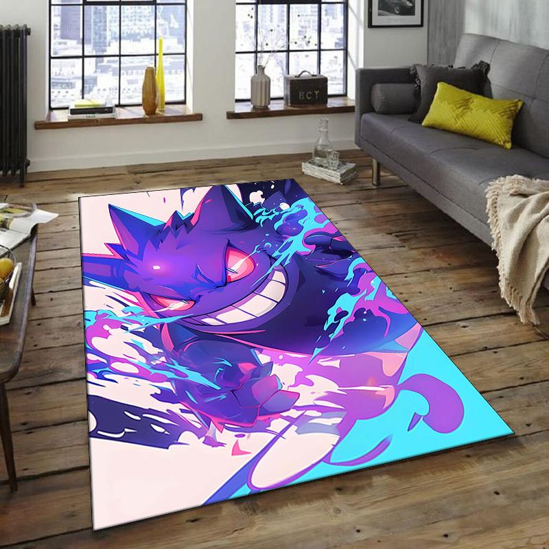 1pc Gengar1 Design Area Rug - Non-Slip, Soft & Cozy Floor Mat for Living Room, Bedroom, Office - Indoor/Outdoor Decorative Carpet