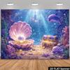 1pc Fantasy Underwater Backdrop Banner Suitable for Holiday Celebrations Anniversaries Photo Booth Backdrops Theme Parties