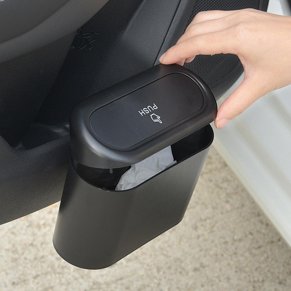 Automobile Interior Accessories Vehicle Garbage Can Cartoon Garbage Can Large Capacity Multiple Interior Storage Boxes