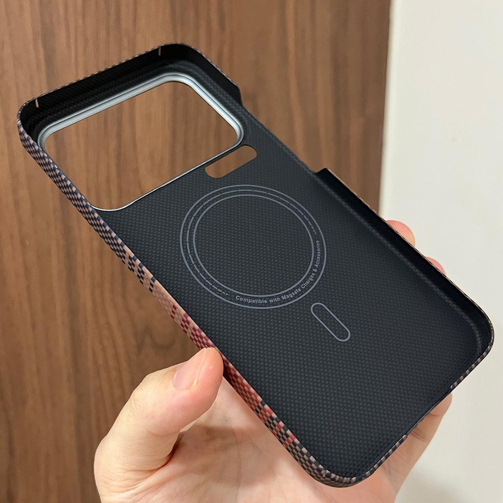 Magnetic Real 600D Aramid Carbon Fiber Phone Case Cover On For Xiaomi Mi 17 Pro Max 5G Global Xiaomi17ProMax 256/512 Magsafe