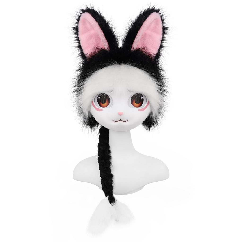 The New Fury Kig Animal Clothing Finished Beast Head Rabbit Wearable Lolita Beast Head Cos Comic Show Orc Costume