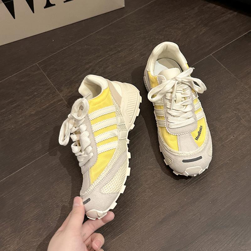Retro German training shoes women's 2025 new summer lace-up versatile casual fashion soft-soled Forrest Gump shoes breathable sports shoes