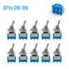 Miniature Toggle Switches Mini ON-OFF-ON / ON-ON 3/6 Pin MTS-102 103 202 203