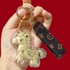 999 Pure Gold Year of the Horse Keychain Bag Charm & Mobile Phone Lanyard - Perfect Birthday Gift
