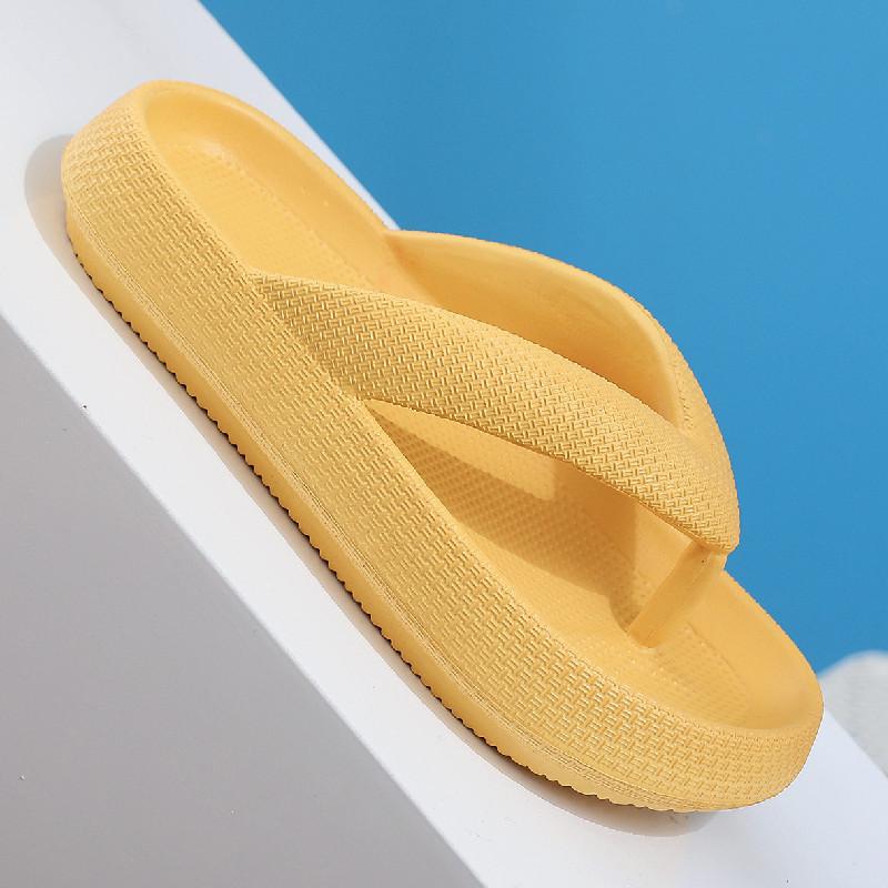 36-45 Flip-Flops Sommer Casual Tanga Hausschuhe Outdoor Strand Sandalen EVA Flache Plattform Bequeme Schuhe Frauen Paar Dicke sohlen