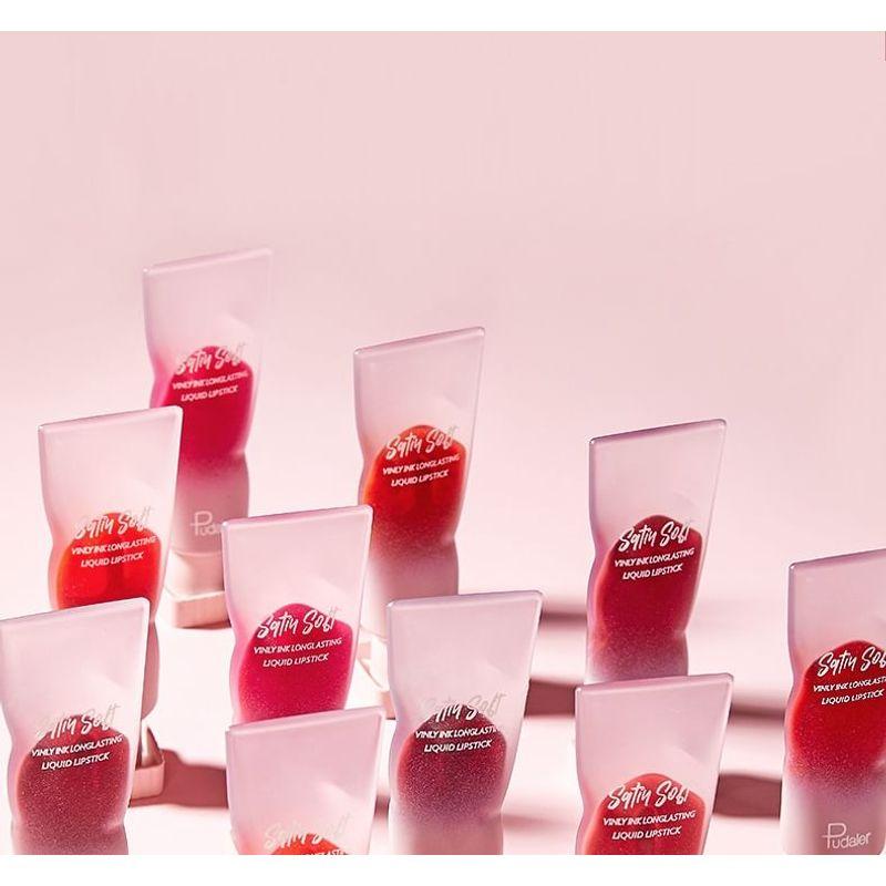 Pudaier - Pearlescent Mirror Liquid Lip Gloss - 8 Colors