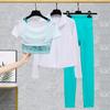 Spring/Summer Retro Chinese Style Mesh Layered Yoga Tank Top for Women