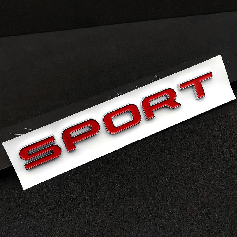 1Pc 3D ABS Logo Sport HSE Emblem Letters Car Trunk Badge For Land Rover Range Rover L320 Discovery Sport HSE Sticker Accessories