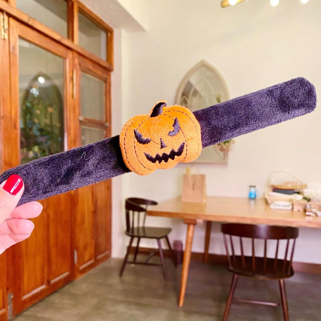 2026 Halloween Pumpkin & Ghost Slap Bracelet - Festive Decoration & Small Gift