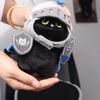 Shield Cat Plush Toy Silly Black Cat Stuffed Toy Decoration Knight Cat Plush Doll  Children